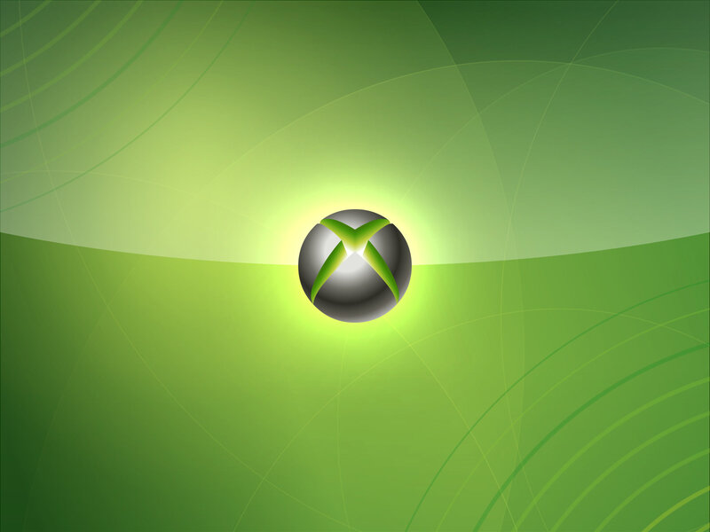 Xbox logo on green background