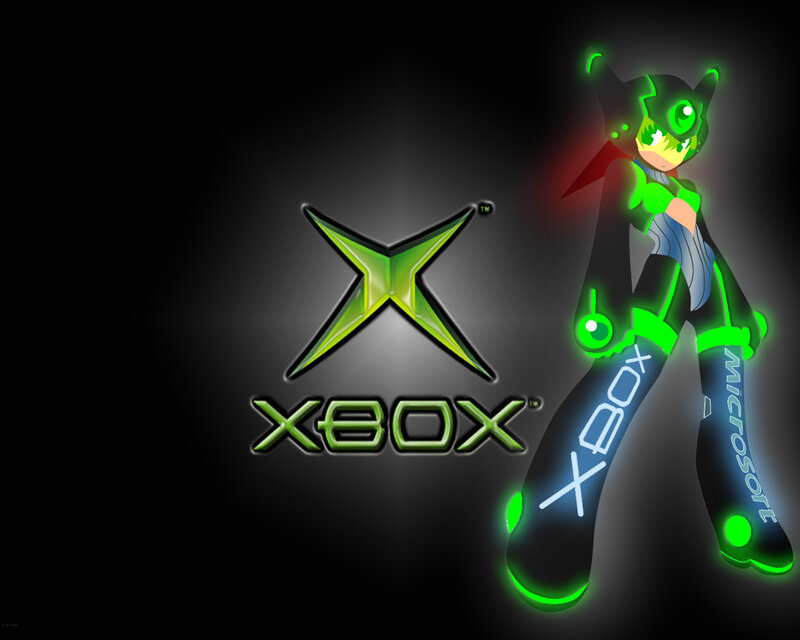 Xbox logo with character