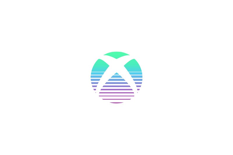 Xbox Logo with Gradient — Green