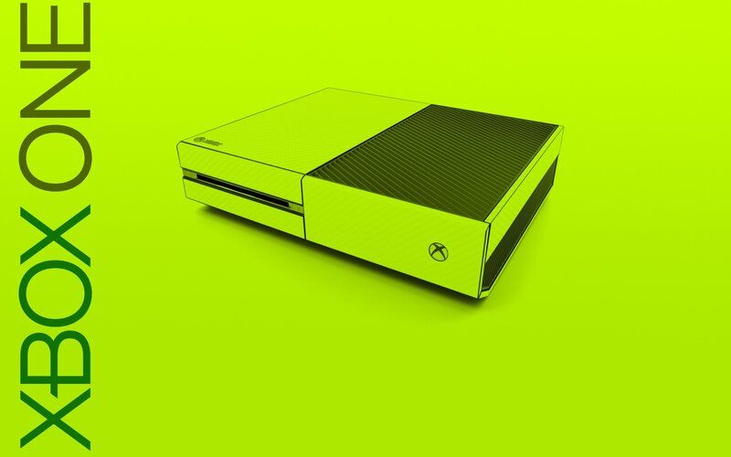 Xbox One Console — Lime Green, Minimalist