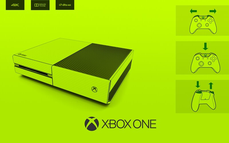 Xbox One Console — Lime Green, Modern
