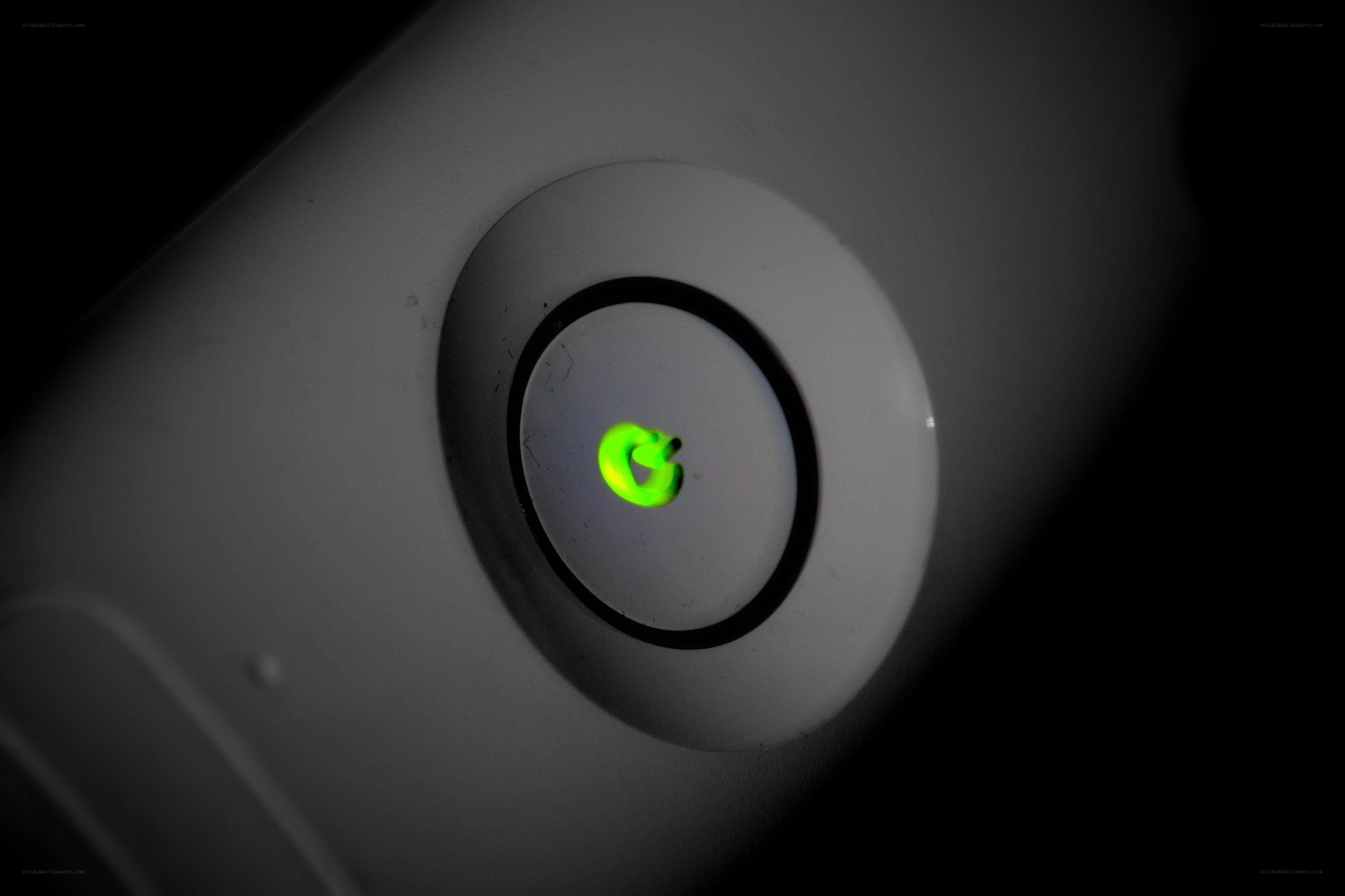Xbox power button illuminated