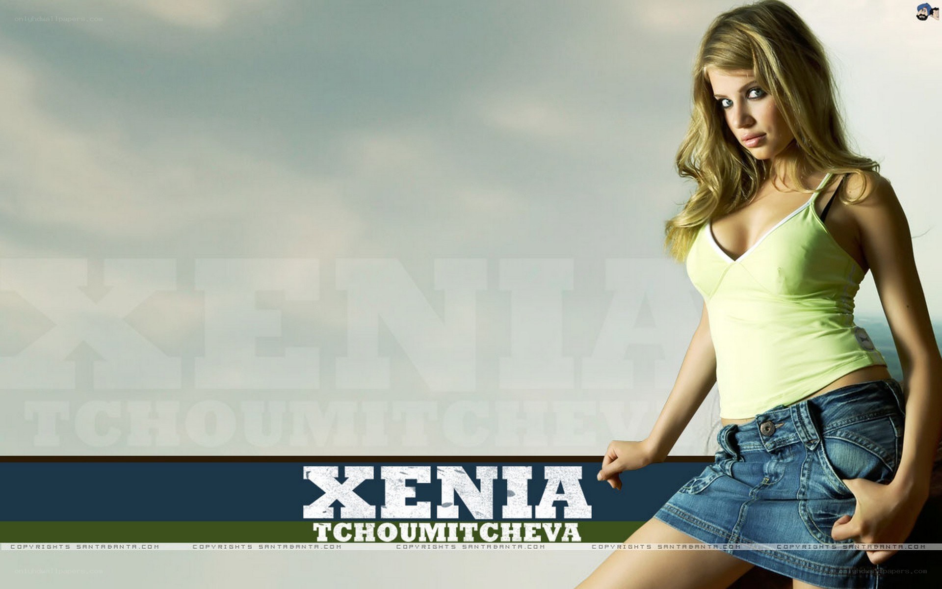 Xenia Tchoumitcheva in green top