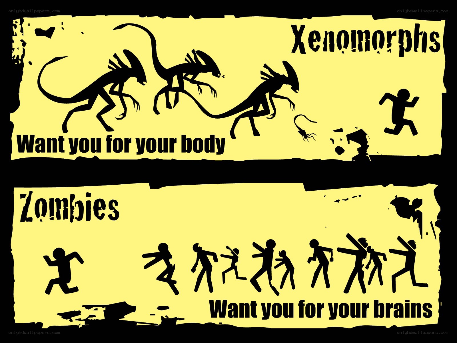 Xenomorphs vs Zombies