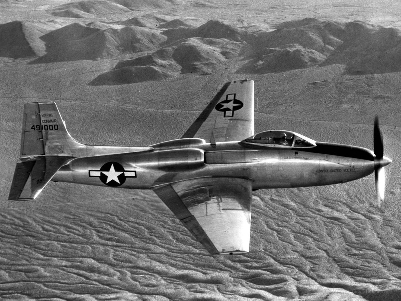 XFR-81 aircraft in flight