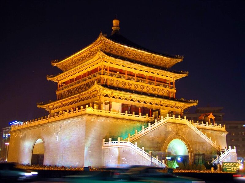 Xi'an Bell Tower at night