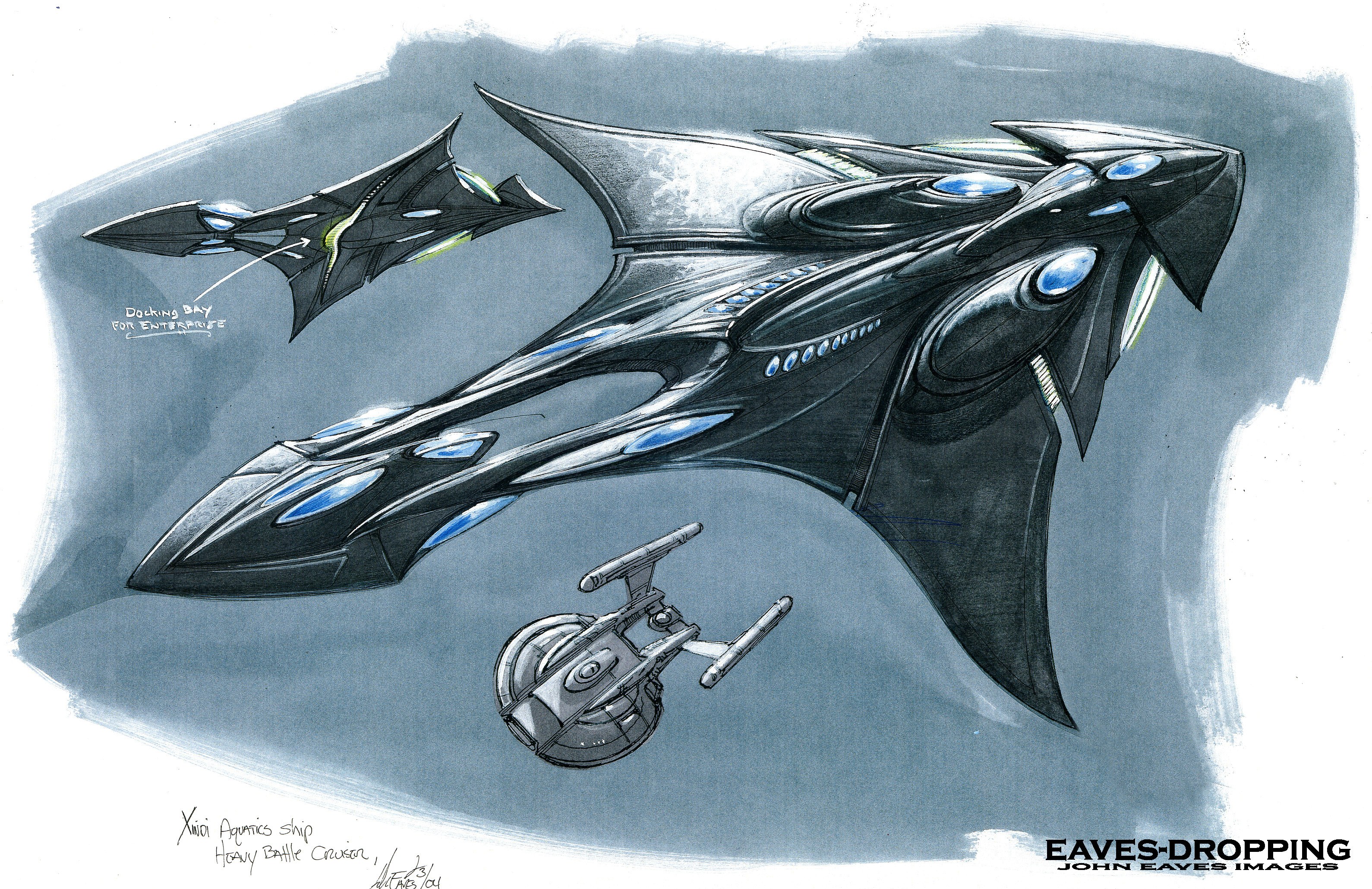 Xindi Aquatic Ship Concept Art