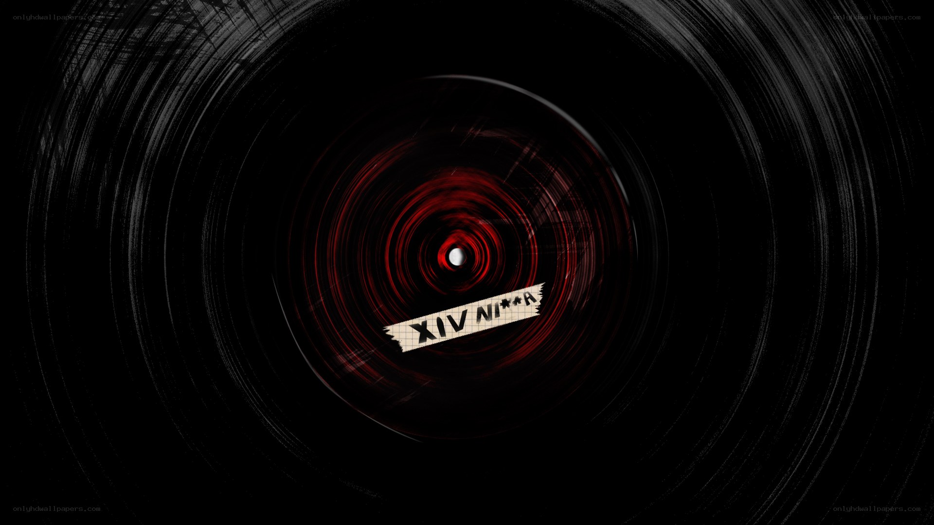 XIV NINJA logo on vinyl