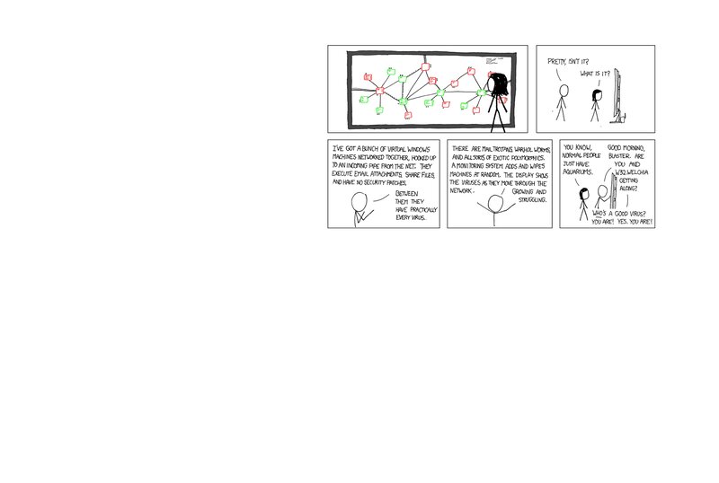 Xkcd Comic Strip — Black