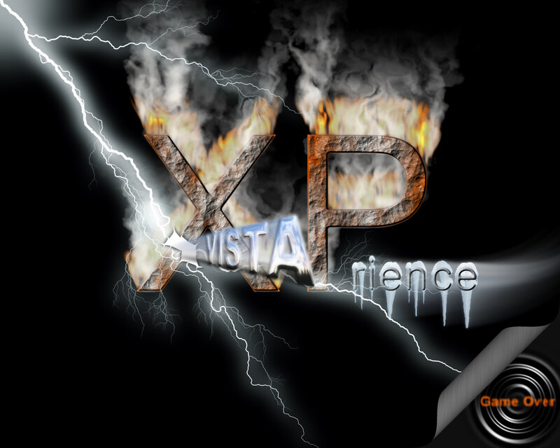 XP Experience logo with lightning and fire
