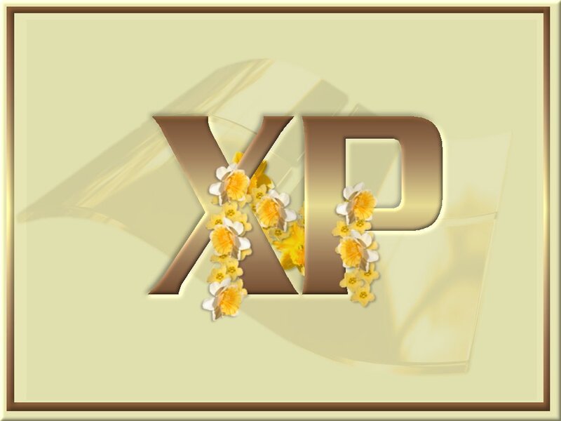 XP Letters with Flowers