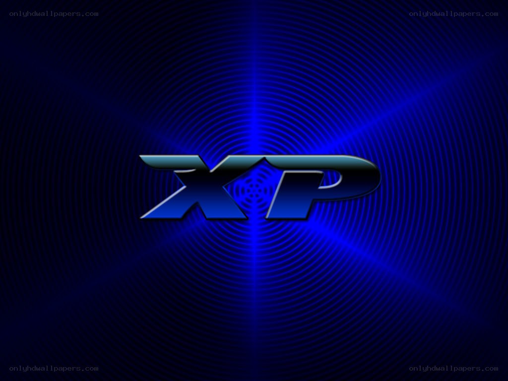 XP logo on blue background