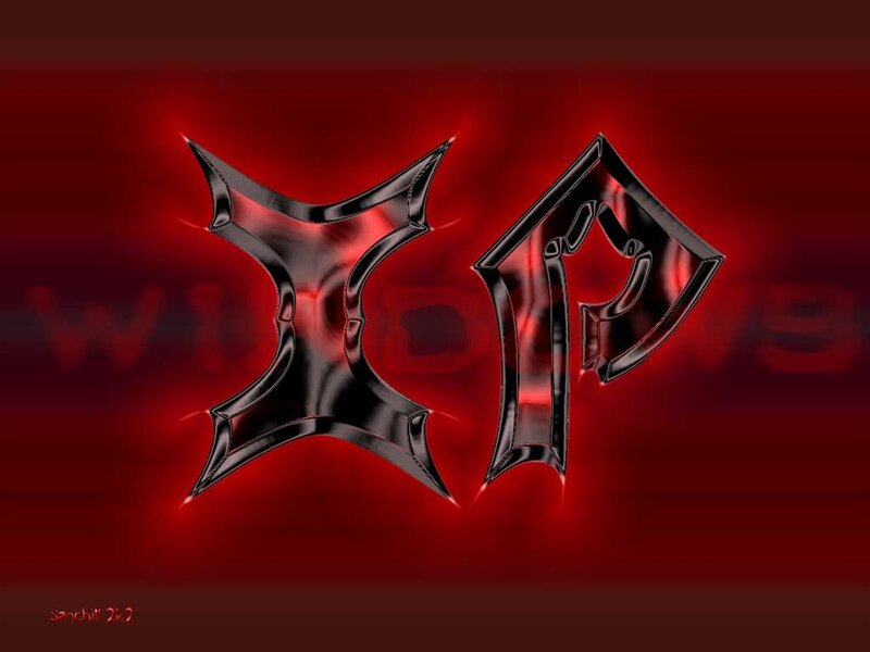 XP Logo on Red Background