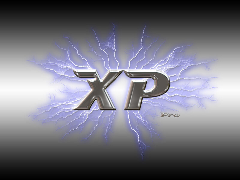 XP Pro logo with lightning effect