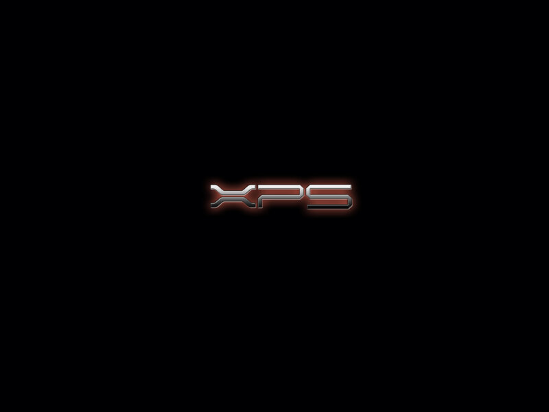 XPS Logo on Black — Minimalist, Digital Art, Silver