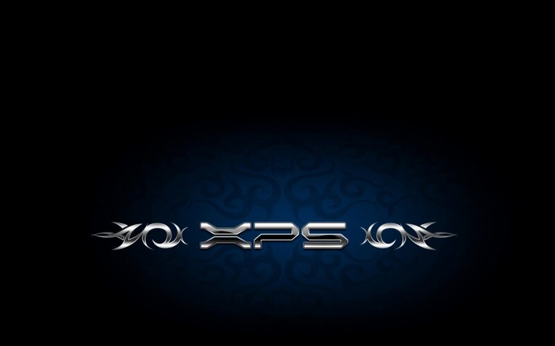 XPS Logo on Dark Background — Black, Dark, Sleek