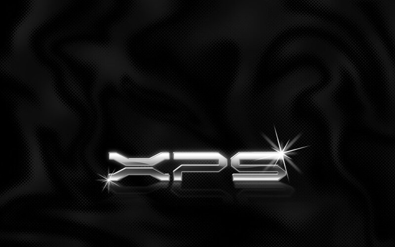 XPS Logo on Dark Background — Black, Dramatic