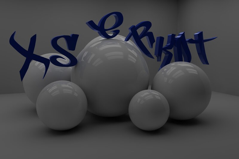 XServerKit text on spheres