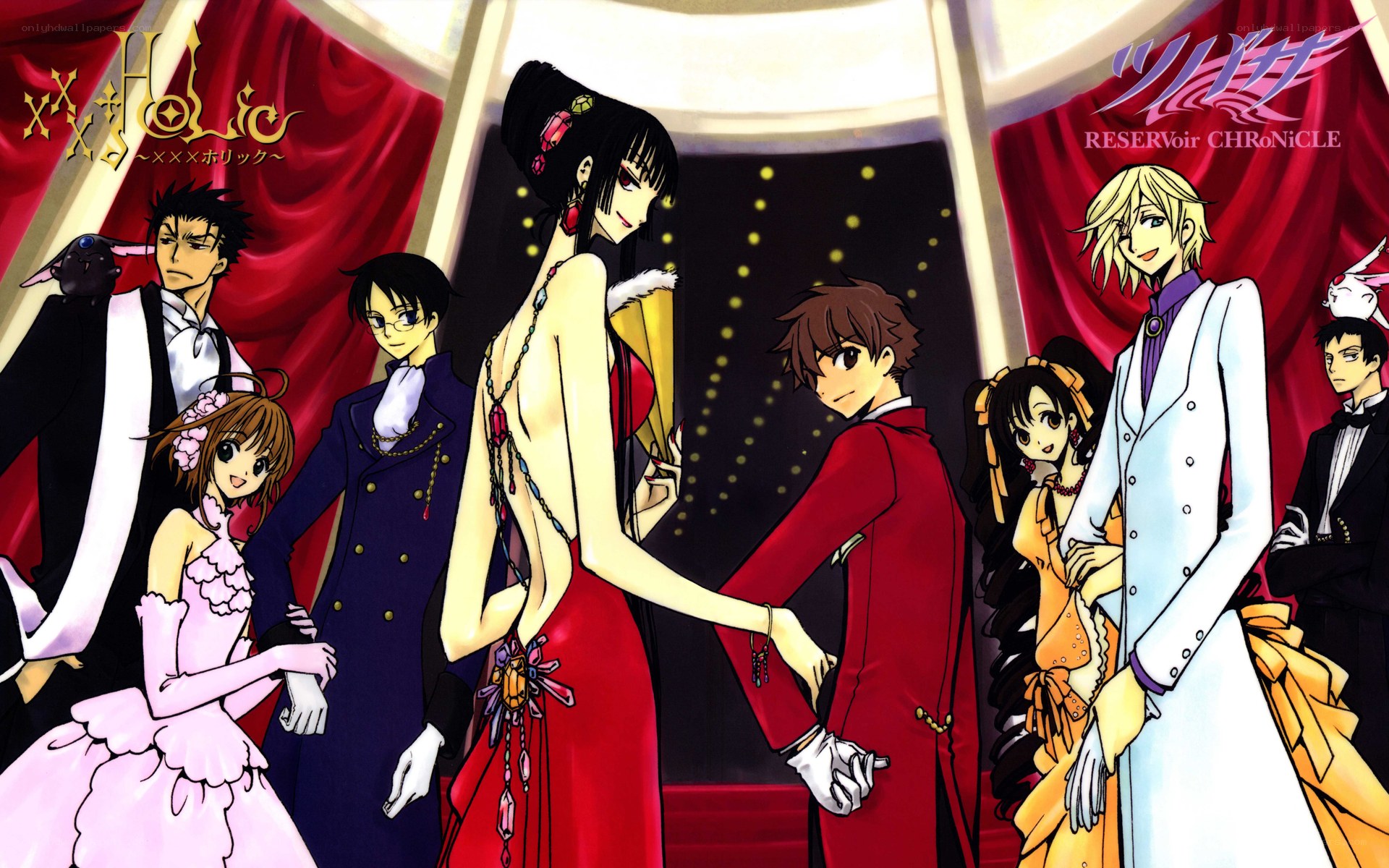 xxxholic characters at a gala