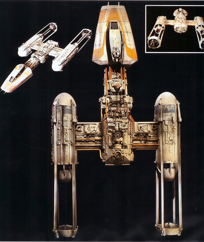 Y-wing starfighter model