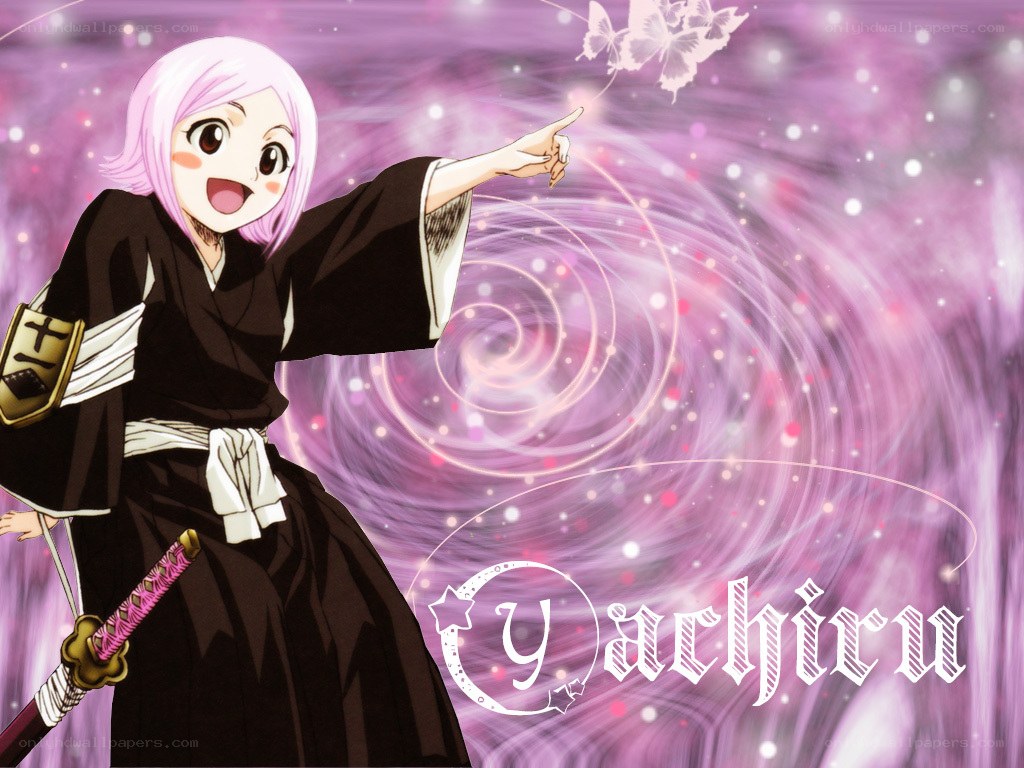 Yachiru in a purple swirl