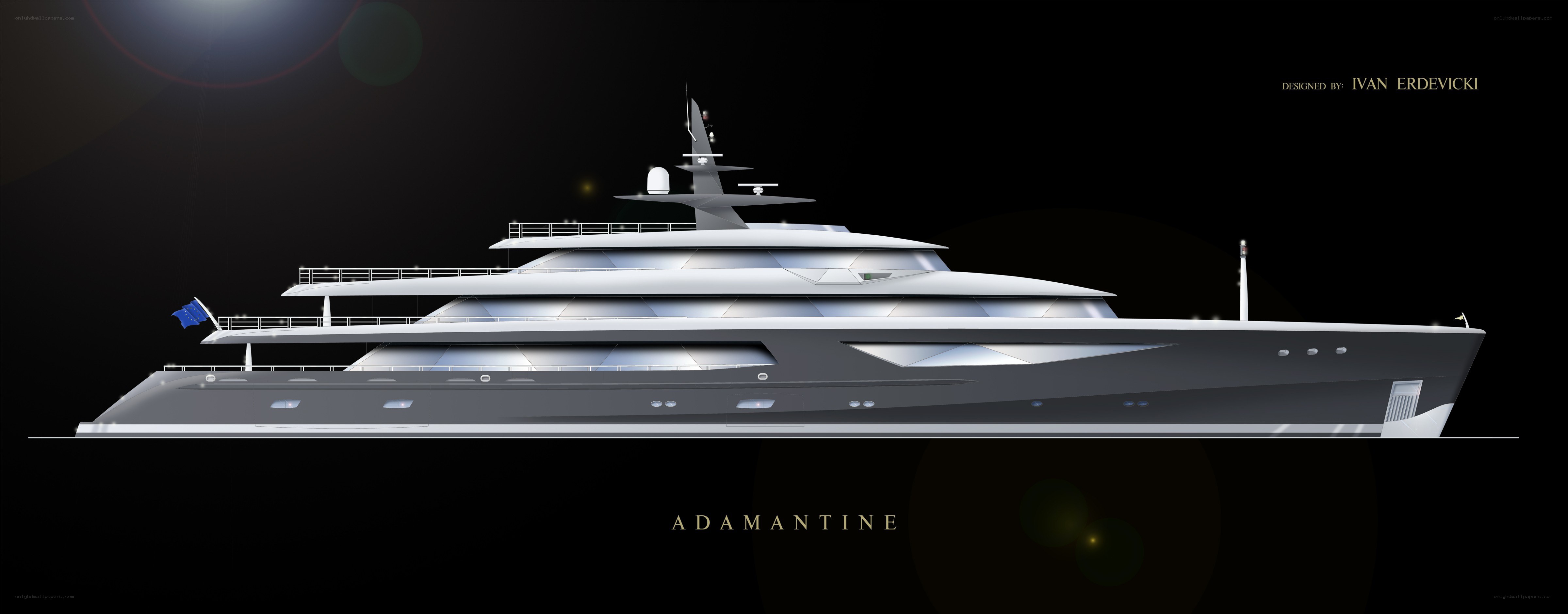 Yacht Adamantine design