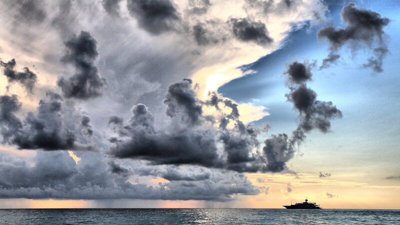 Yacht at Sea