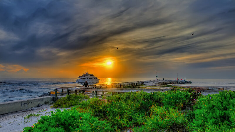 Yacht at Sunset