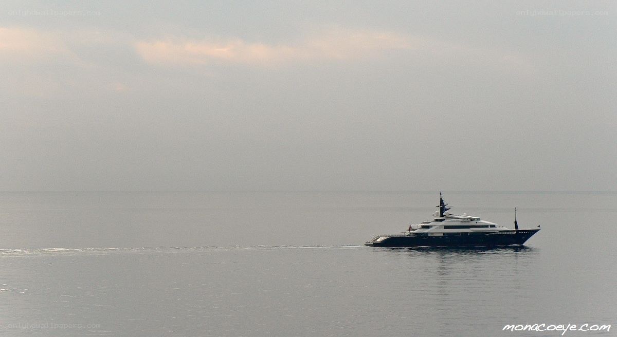 Yacht on calm sea