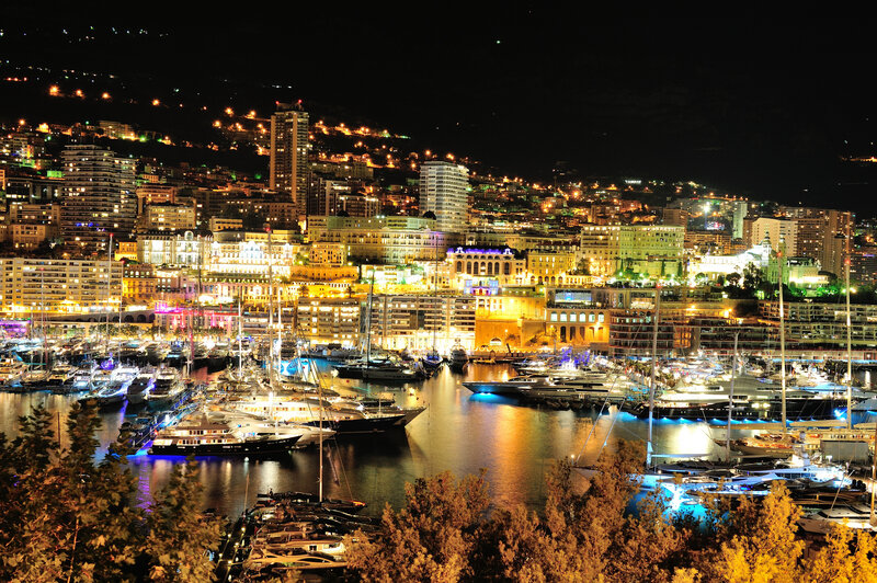 Yachts in Harbor — Yellow