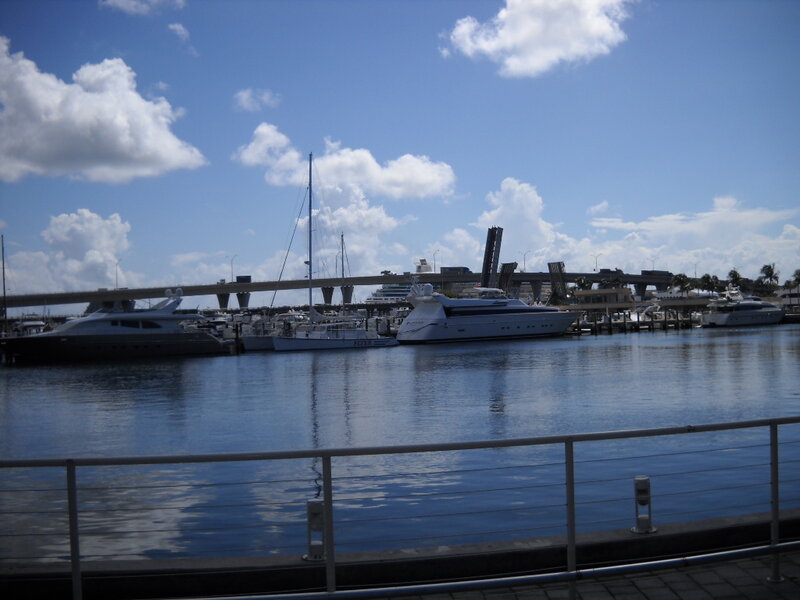 Yachts in Marina — Blue, Calm