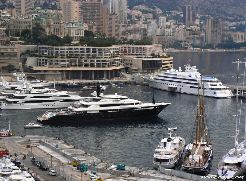 Yachts in Monaco harbor