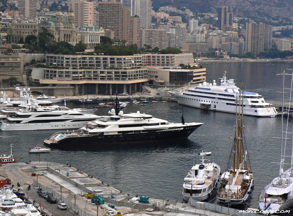 Yachts in Monaco harbor