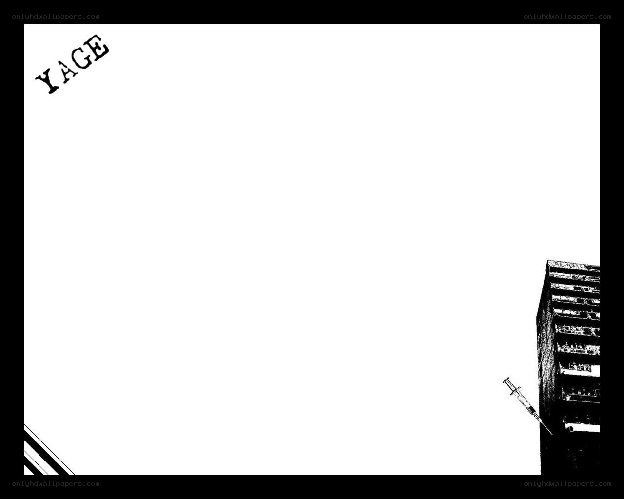 Yage text and syringe illustration