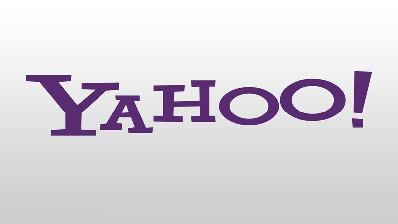 Yahoo logo on gradient