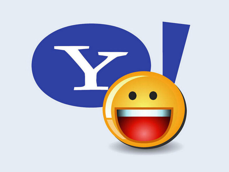 Yahoo logo with smiley face