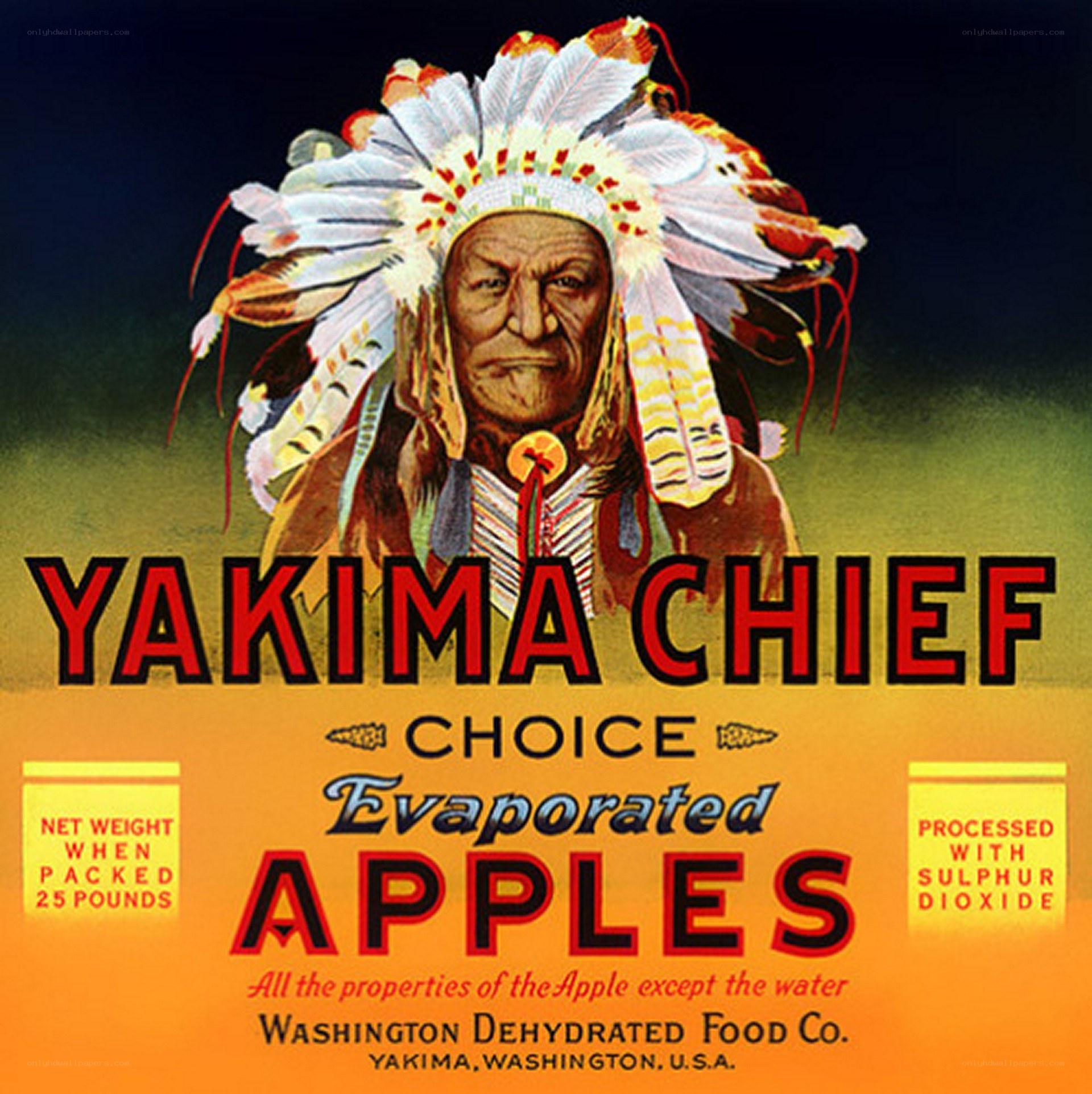 Yakima Chief Apples Label