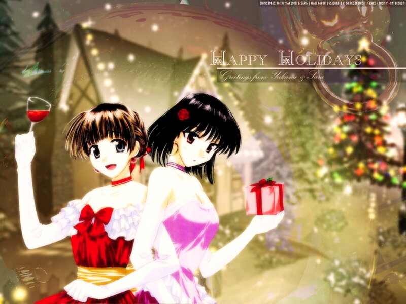 Yakumo and Sara holiday greeting