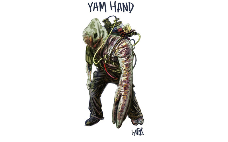 Yam Hand character concept art