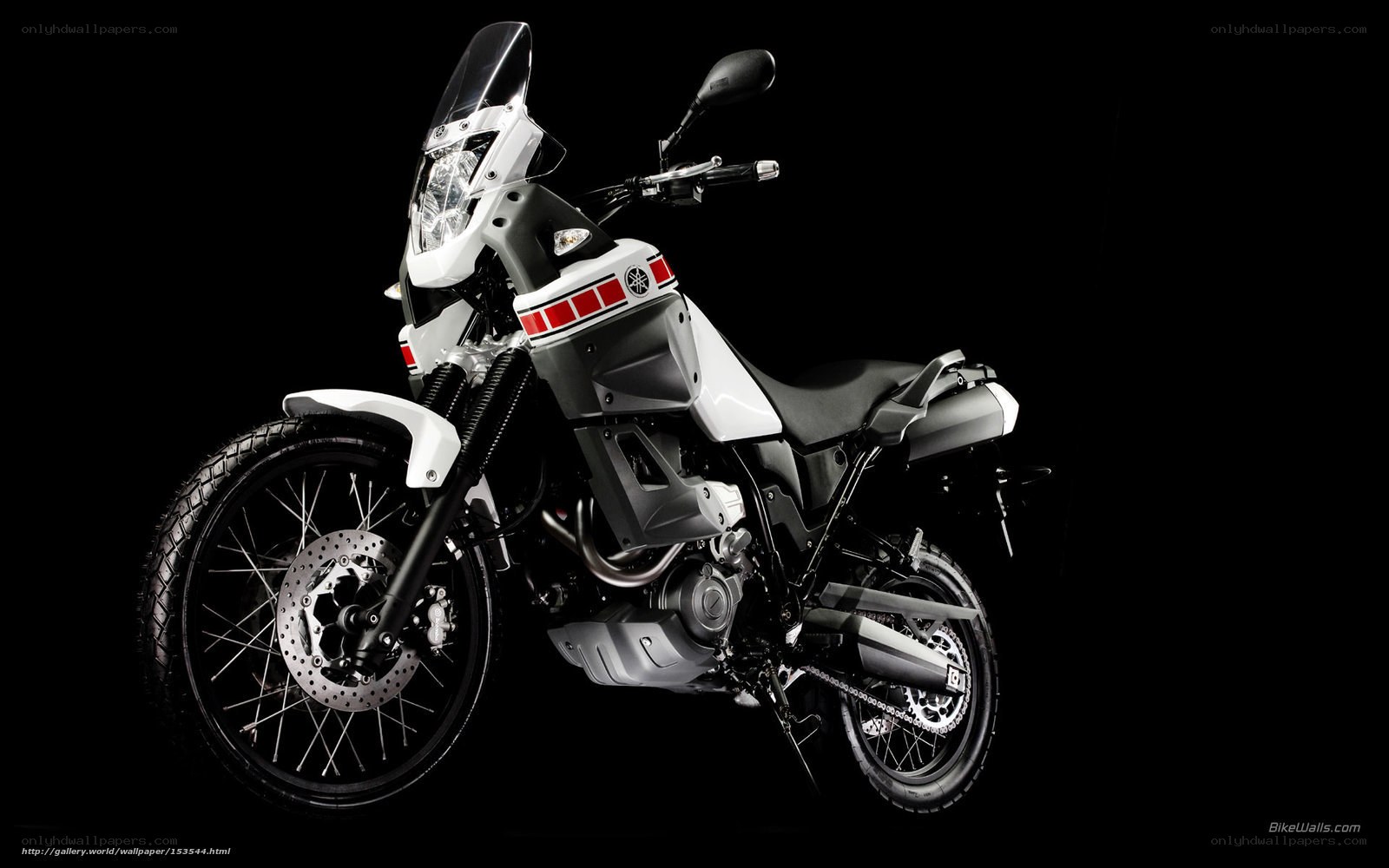 Yamaha adventure motorcycle