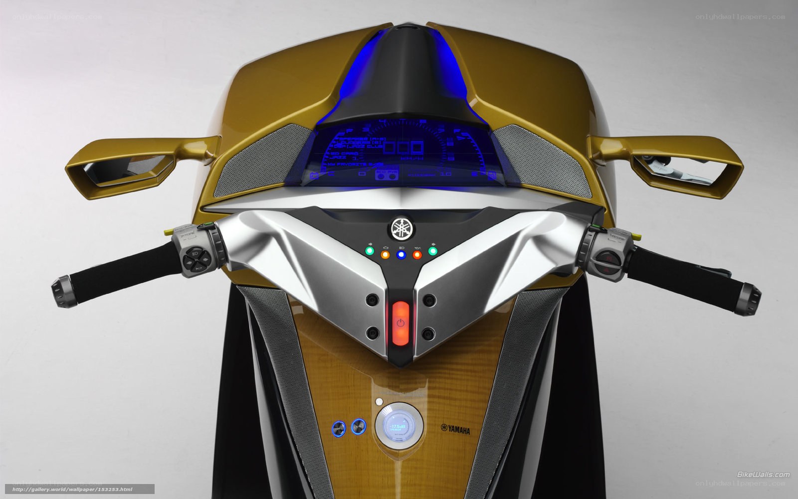 Yamaha concept scooter dashboard