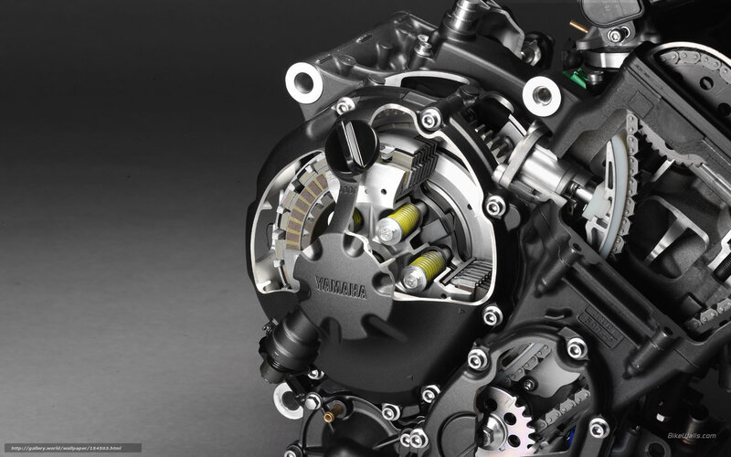 Yamaha engine cutaway view