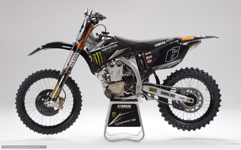 Yamaha Motocross Bike — Black, Neutral