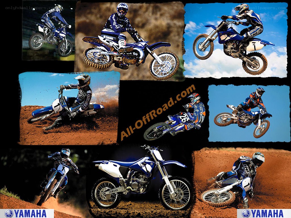 Yamaha motocross collage