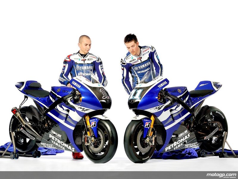 Yamaha MotoGP riders and bikes