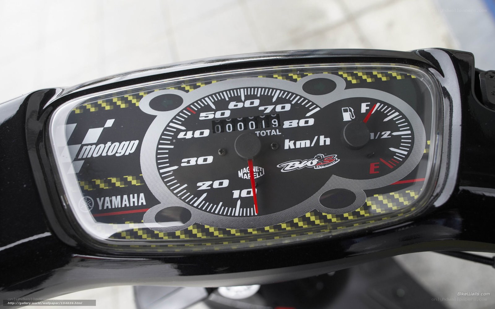 Yamaha motorcycle dashboard