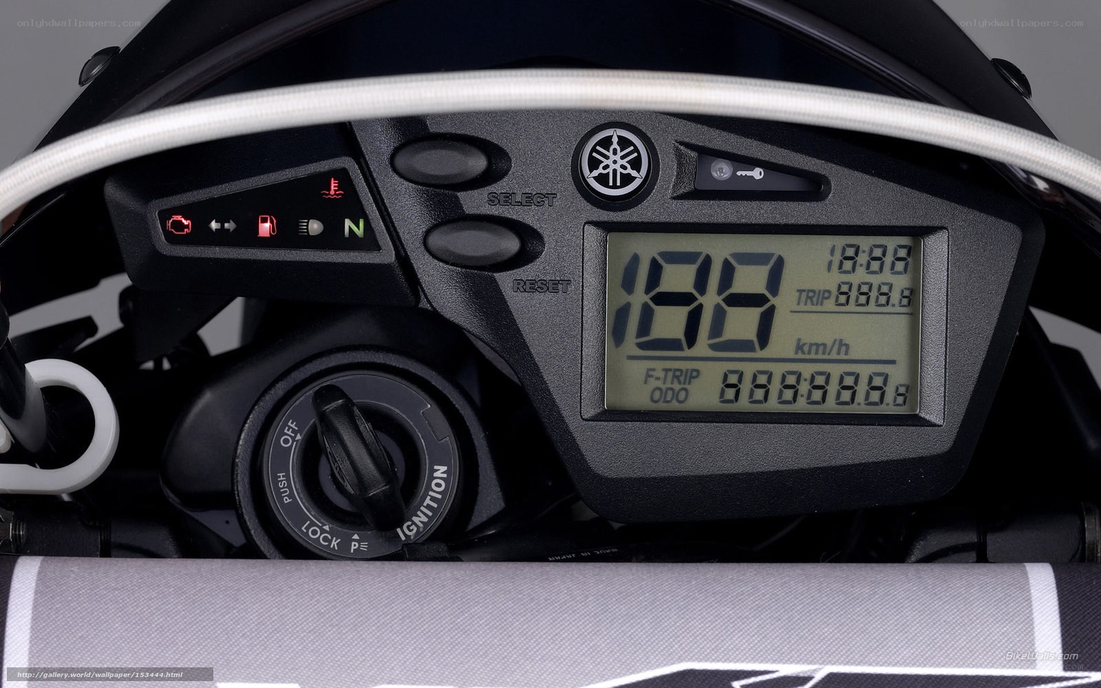 Yamaha motorcycle dashboard
