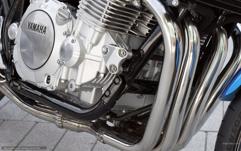 Yamaha Motorcycle Engine — Silver, Mechanical, Photograph