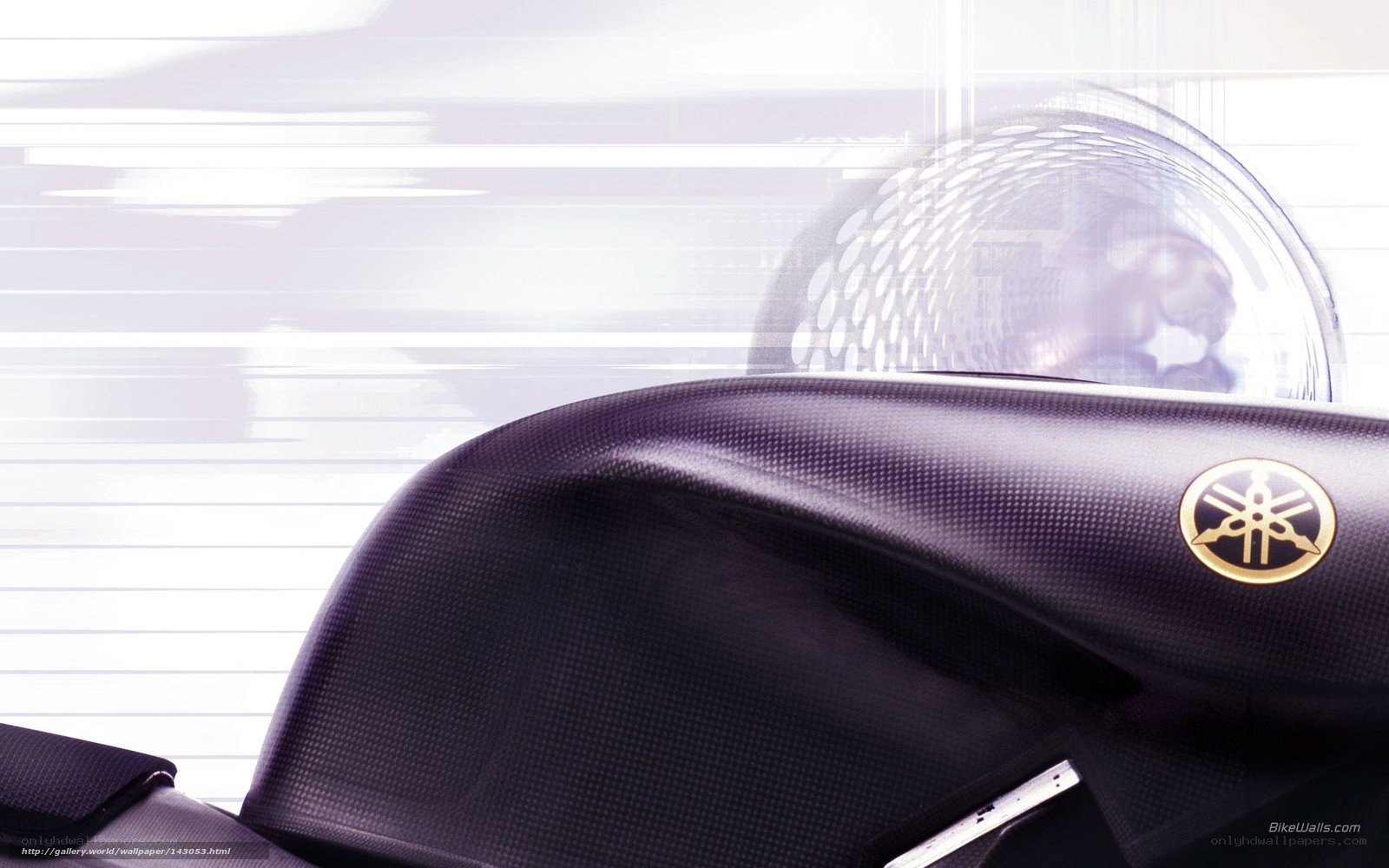 Yamaha motorcycle front view