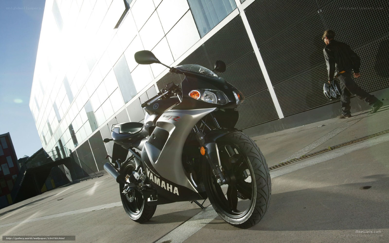 Yamaha motorcycle in urban setting